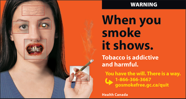 Canada 2012 Health Effects other - targets young women, physical effects of smoking - cigars eng
